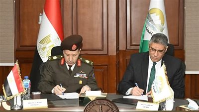 إدارة الإشارة للقوات المسلحة توقع عقد اتفاق مع محافظة الجيزة 