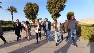 سفيرة الاتحاد الأوروبي تتفقد معبد دندرة في قنا لتعزيز التعاون التنموي والسياحي