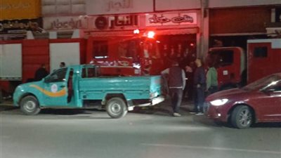 حريق هائل يلتهم 3 محلات للهواتف المحموله بالمحلة الكبرى بمحافظة الغربية