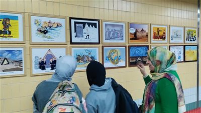 محطة مترو صفاء حجازي تستقبل أول معرض دولي لفنون الكاريكاتير في حدث ثقافي فريد
