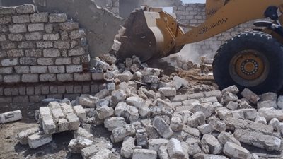 إزالة 3 حالات تعدي على الأراضي الزراعية وأملاك الدولة ببورسعيد