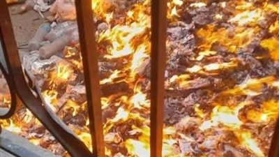 السيطرة على حريق محدود خارج كلية التربية النوعية بجامعة طنطا دون إصابات