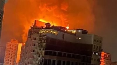 حريق في برج سكني مجاور لمدرسة الشهيد يحيا الوطن بطنطا يثير الذعر بين التلاميذ