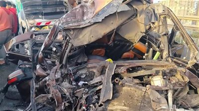 مشهد مروع.. إصابة شخصين في حادث دهس سيارة نقل لأخرى ملاكي بالدقهلية