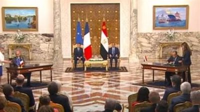  وزير الخارجية يوقع مذكرة تفاهم مع الجانب الفرنسي لإنشاء 100 مدرسة فرانكفونية