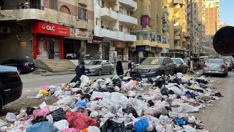 القمامة في شوارع