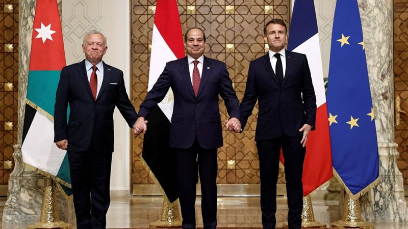 ماكرون السيسى وعبد
