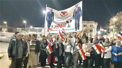 كلنا خلف القائد.. أهالي القليوبية القليوبية يحتشدون لرفض التهجير ودعم القيادة