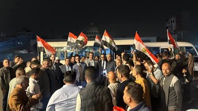 لا لتصفية القضية الفلسطينية.. انطلاق حشود أهالي الفيوم لدعم موقف مصر بالعريش