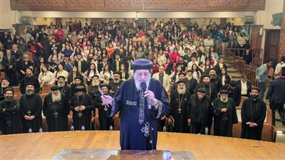 البابا تواضروس الثاني يلتقي مغتربي ومغتربات الإسكندرية