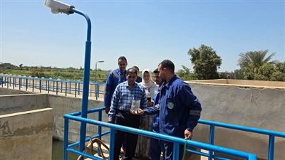 رئيس مياة المنوفية يتفقد بعض محطات المياه والصرف بفرع الباجور