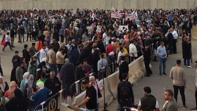 أهالي المنوفية يهتفون: 'إحنا معاكي يا فلسطين وكلنا معاك يا ريس