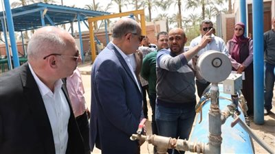 محافظ المنيا يوجه بسرعة إنجاز أعمال توسعة محطة مياه شرب مغاغة