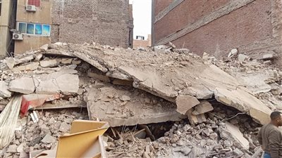 انهيار عقارين في حدائق القبة وجار البحث عن ضحايا ومفقودين 