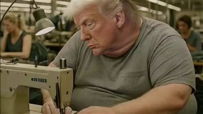 «فرط السمنة وماكينات الحياكة» حملة سخرية في الصين من الرسوم الجمركية لترامب 