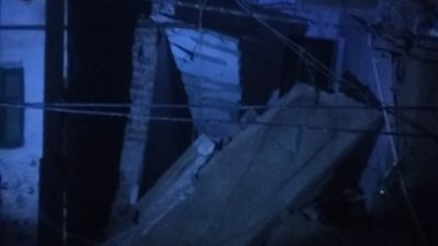 مكون من 4 طوابق.. أمن سوهاج يكشف سبب انهيار منزل مدينة طهطا | صور