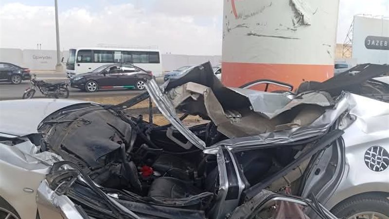 اثار الحادث 