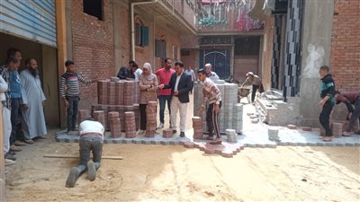 إحلال وتجديد معديات طريق أبشواي بالفيوم واستكمال أعمال رصف الشوارع |صور