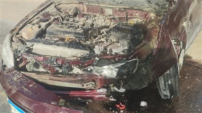 إصابة شخصين في حادث تصادم سيارتين ملاكي بطريق سنورس بالفيوم