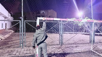 وقف مدير مركز شباب كفر البطيخ بدمياط وتجميد الملاعب بسبب الإهمال |صور