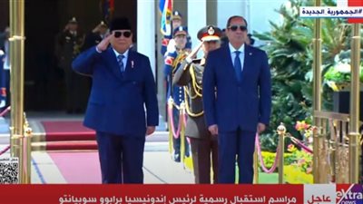 بث مباشر.. الرئيس السيسي يستقبل الرئيس الإندونيسي برابوو سوبيانتو 
