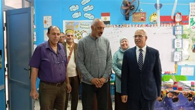 وكيل  تعليم الإسماعيلية يتابع سير العملية التعليمية بالمدارس