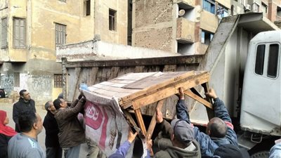 رفع 1123 إشغال طريق وتحرير 17 محضر بحملة بكوم حمادة بالبحيرة
