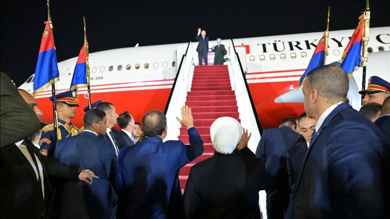 صورة من مغادرة أردوغان