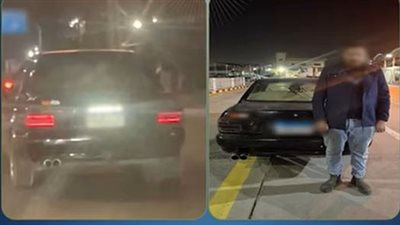  القبض على مالك ملاكي بها مصابيح إضاءة خلفية تعيق الرؤية لقائدى السيارات 