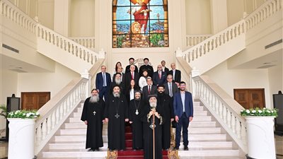 قداسة البابا يلتقي عدد من ممثلي المعاهد الكنسية بأكاديمية مارمرقس