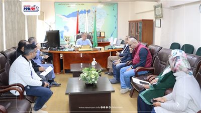 رئيس مياه الفيوم يلتقي مسئولي الشركة المنفذة لأعمال إنشاءات محطة تنقية 