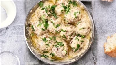 طريقة عمل صينية الكفتة بالبطاطا والطحينية مثل المطاعم 	