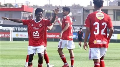 الأهلي يفوز على سموحة بثنائية في دوري الجمهورية للشباب