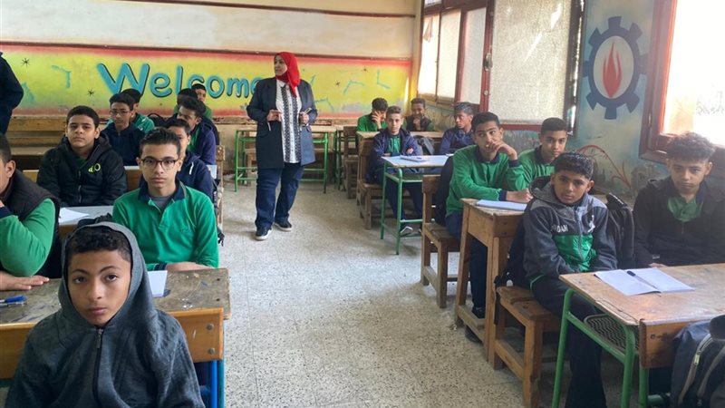 جانب من انتظام الدراسة