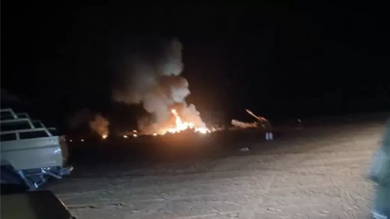 تحطم طائرة إسعاف