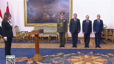 جيهان زكي تؤدي اليمين الدستورية أمام الرئيس السيسي وزيرا للثقافة