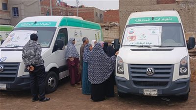  1117 مواطن استفادوا من القافلة الطبية المجانية بقرية ام الرزق بالدقهلية 