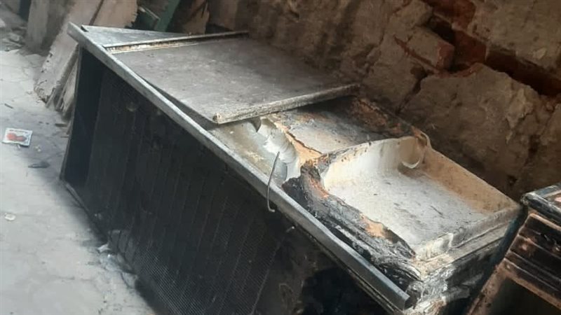 اثار الحريق 