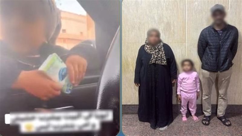 طفلة البدرشين ووالديها