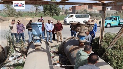 جولة ميدانية لرئيس مياه الفيوم لضبط ضغوطها بسنورس بالفيوم 