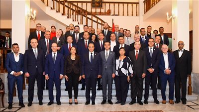وزير الخارجية يلتقي بالجالية المصرية في أديس أبابا 