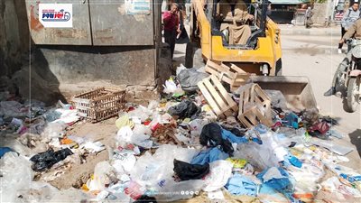 حملات يومية للنظافة العامة ورفع القمامة والمخلفات بمدينة أبشواي في الفيوم
