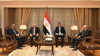 وزير الشباب والرياضة يستقبل رئيس الاتحاد المصري لكرة القدم