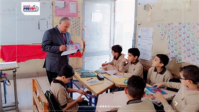 وكيل «تعليم الفيوم» يتابع انتظام الدراسة بمدرسة عثمان بن عفان الابتدائية 