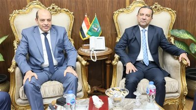 محافظ المنوفية يستقبل مدير الأمن لتقديم التهنئة بمناسبة توليه مهام منصبه