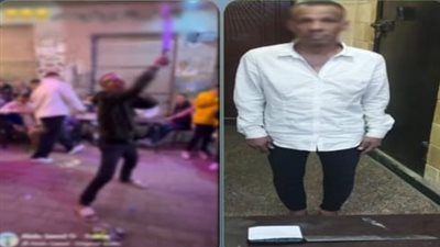 حلاق يستعرض بقوته.. كشف ملابسات فيديو رقص شخص بسلاح أبيض بالخليفة 
