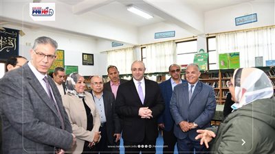 محافظ الفيوم يتفقد سيرالعملية التعليمية بمدرسة الثانوية للبنات ويشيد بالانضباط