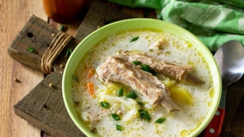 الشاكرية لحم باللبن