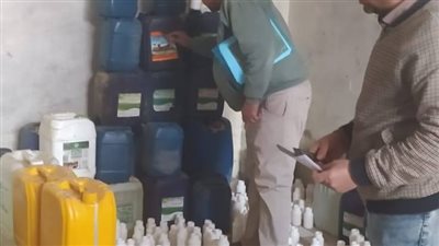 زراعة المنوفية : ضبط منشأة غير مرخصة لإنتاج وتعبئة الأسمدة والمخصبات الزراعية