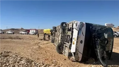 تحطم حافلة تقل عددا كبيرا من جنود جيش الاحتلال ووقوع إصابات 